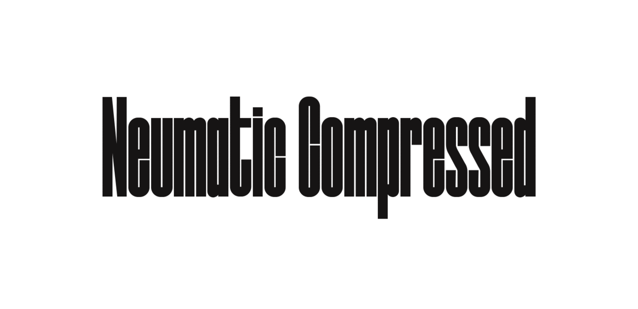 Example font Neumatic Compressed #1